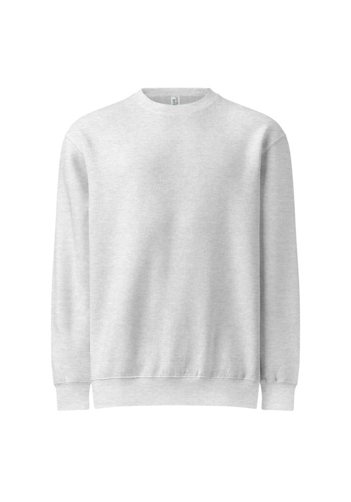 Unisex Premium Crew Neck Sweatshirt — Lane Seven LS14004 — Heather Grey