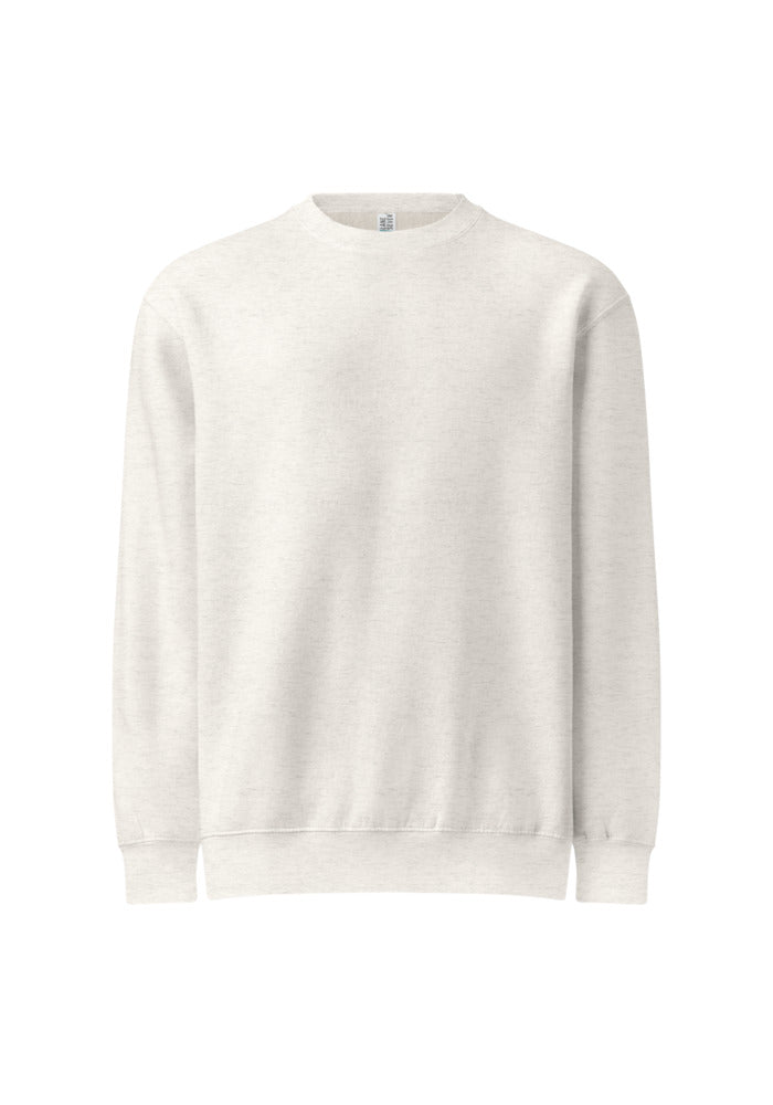Unisex Premium Crew Neck Sweatshirt — Lane Seven LS14004 — Oatmeal Heather