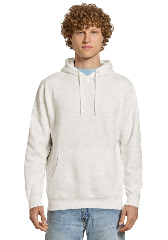 Unisex Premium Mid-Weight Hoodie — Lane Seven LS14001 — Oatmeal Heather