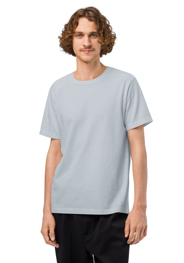 Unisex Heavyweight Garment Dye Tee — Bella + Canvas 4810GD — supplier product photograph; artwork added after approval