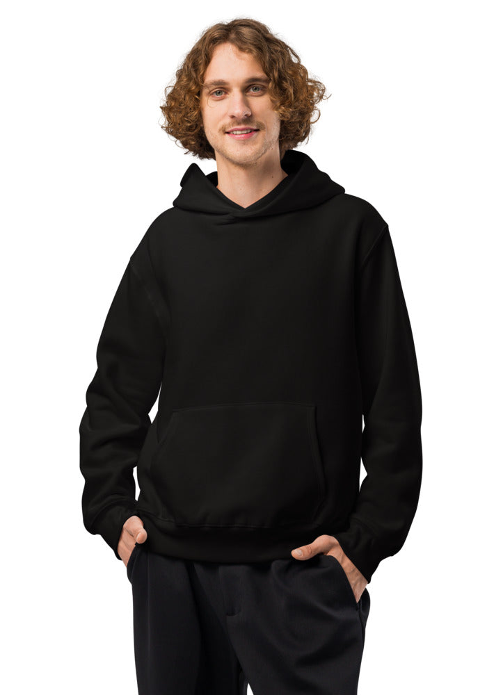 Unisex Oversized Heavyweight Hoodie — Bella + Canvas 4719 — Black