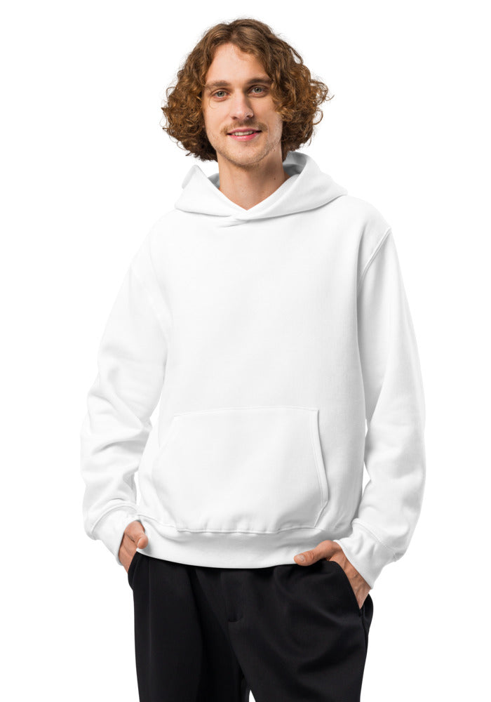 Unisex Oversized Heavyweight Hoodie — Bella + Canvas 4719 — White