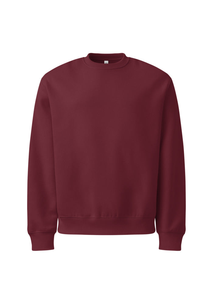 Unisex Oversized Heavyweight Sweatshirt — Bella + Canvas 4711 — Maroon