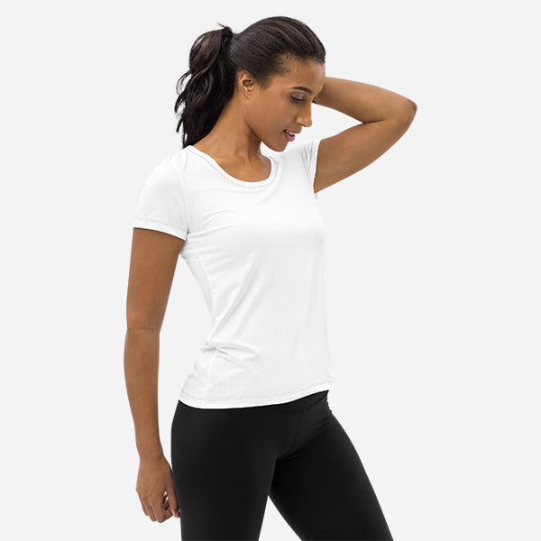 All-Over Print Women's Athletic T-Shirt — supplier product photograph