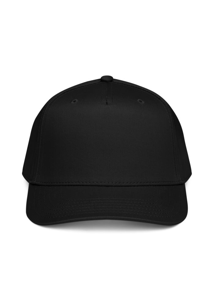 5 Panel Mid-Profile Baseball Cap — Otto Cap 31-069 — Black / One size