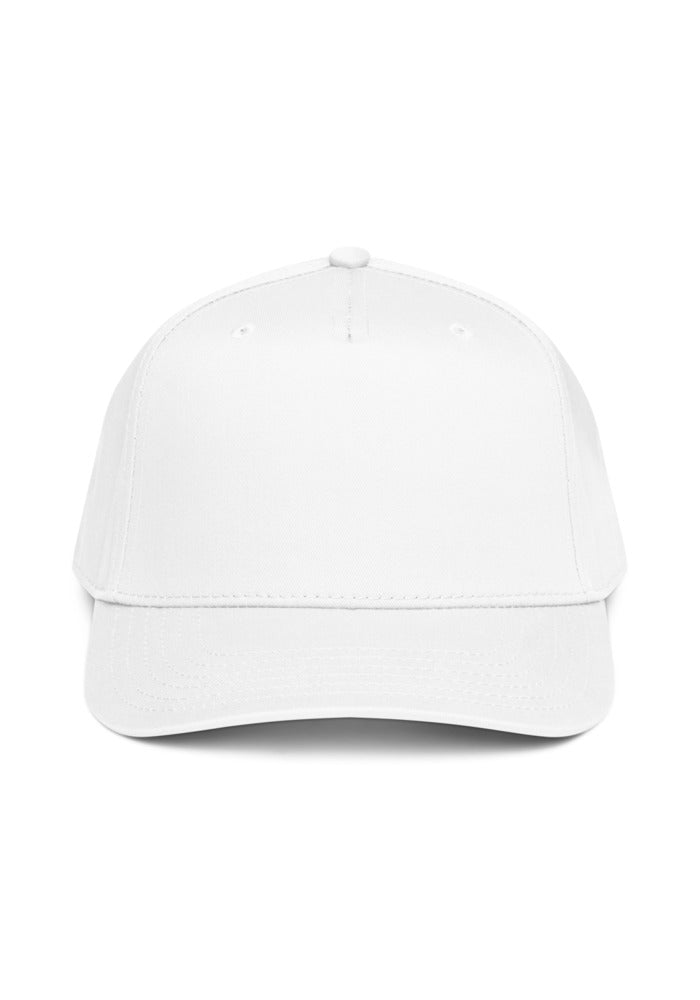 5 Panel Mid-Profile Baseball Cap — Otto Cap 31-069 — White / One size