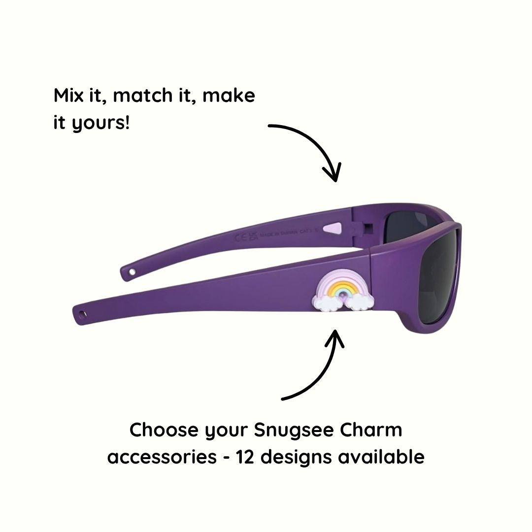 Plum Purple Kids Sunglasses | Polarised Lens | Classic Fit | 6-12 Years