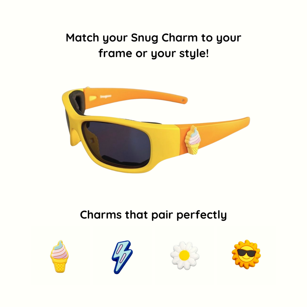 Yellow Orange Kids Sunglasses | Signature Lens | Snug Fit | 3-5 Years