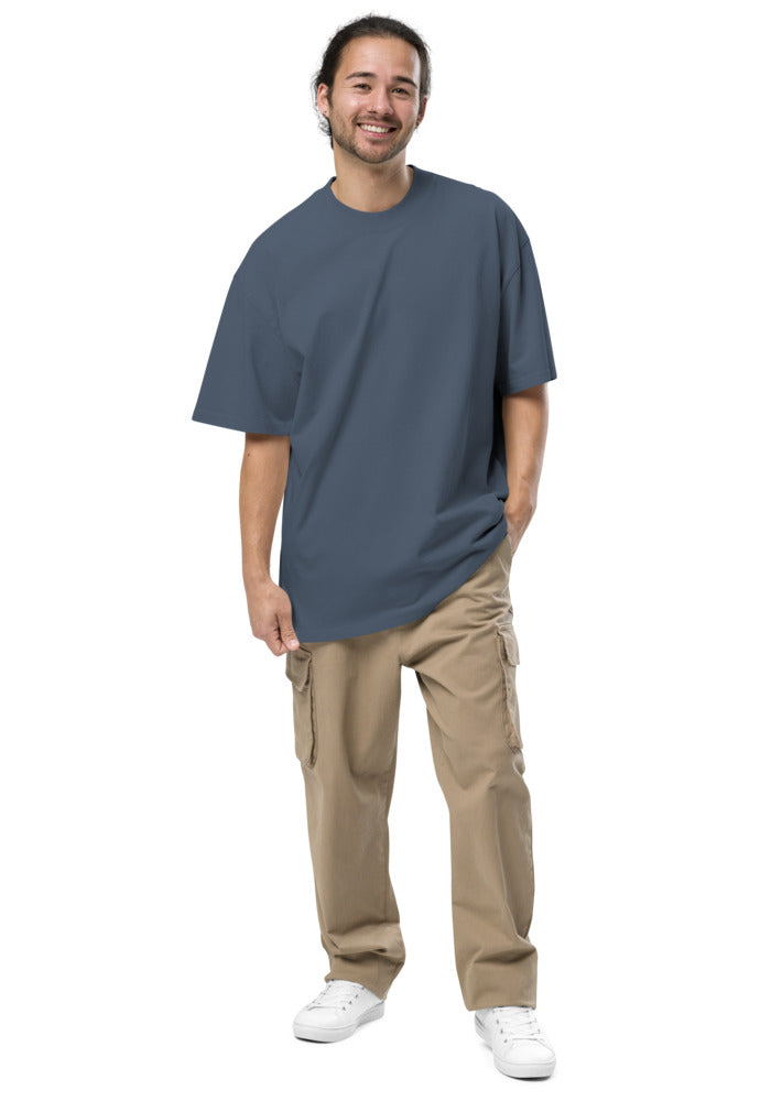 Men's Oversized Faded T-Shirt — AS Colour 5082 — Faded Indigo
