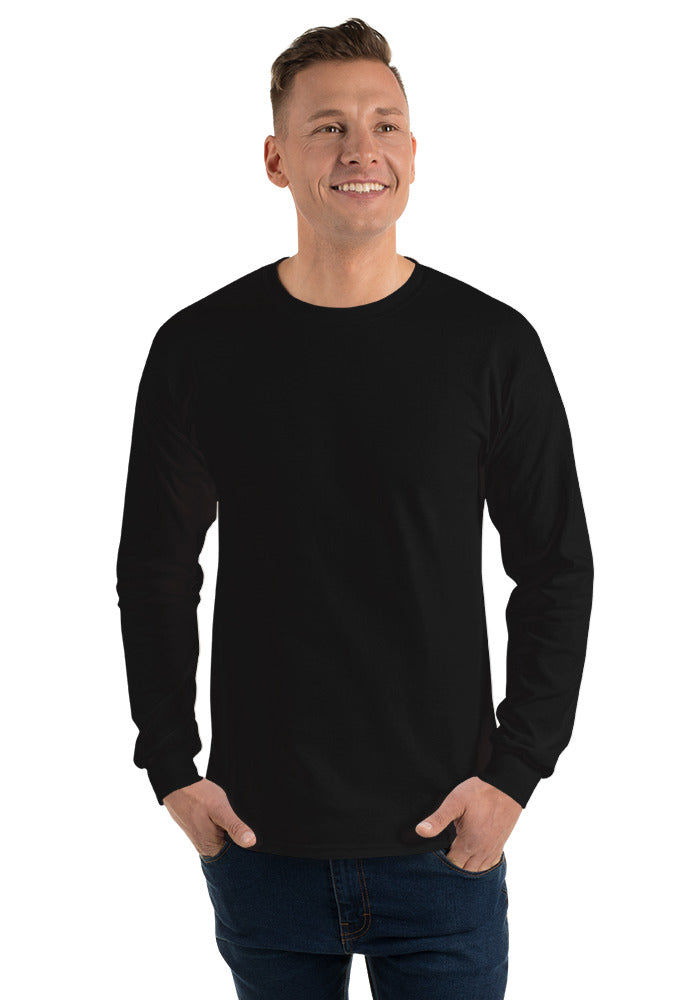 Unisex Long Sleeve Shirt — Gildan 2400 — Black / L