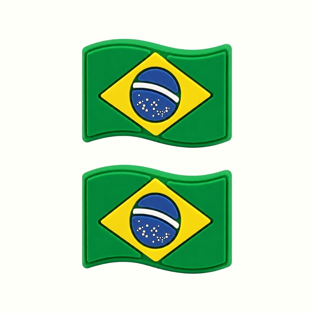 Brazil Flag Kids Sunglasses Charms | x1 Pair | Age 3+