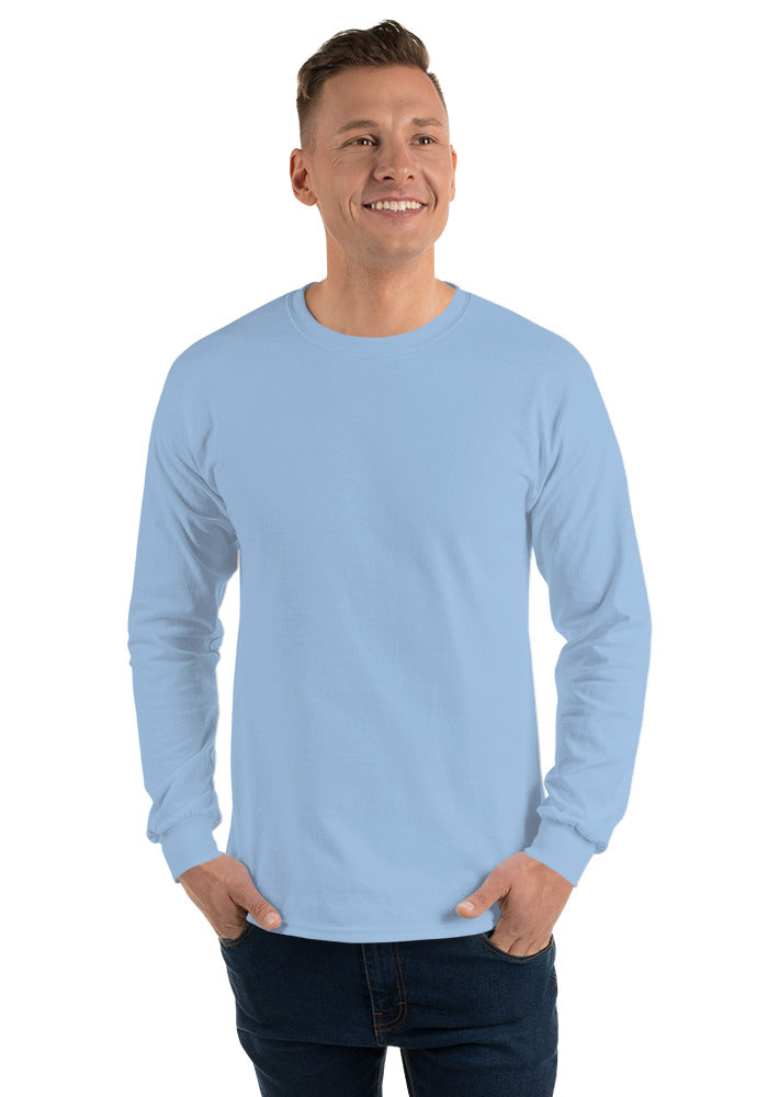 Unisex Long Sleeve Shirt — Gildan 2400 — Light Blue / L
