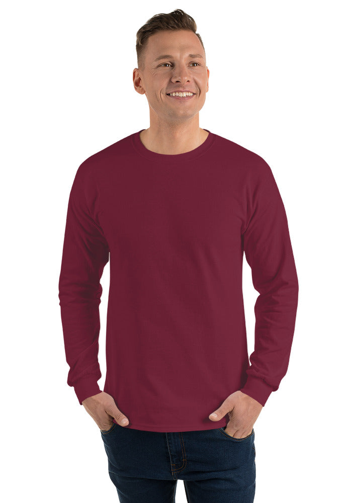 Unisex Long Sleeve Shirt — Gildan 2400 — Maroon / M