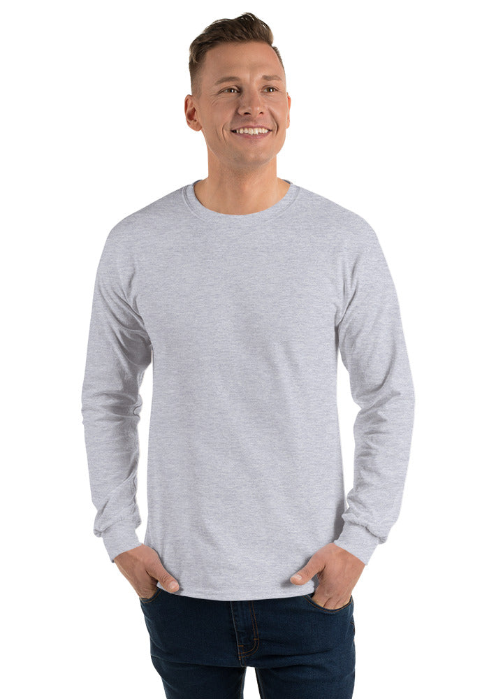 Unisex Long Sleeve Shirt — Gildan 2400 — Sport Grey / M