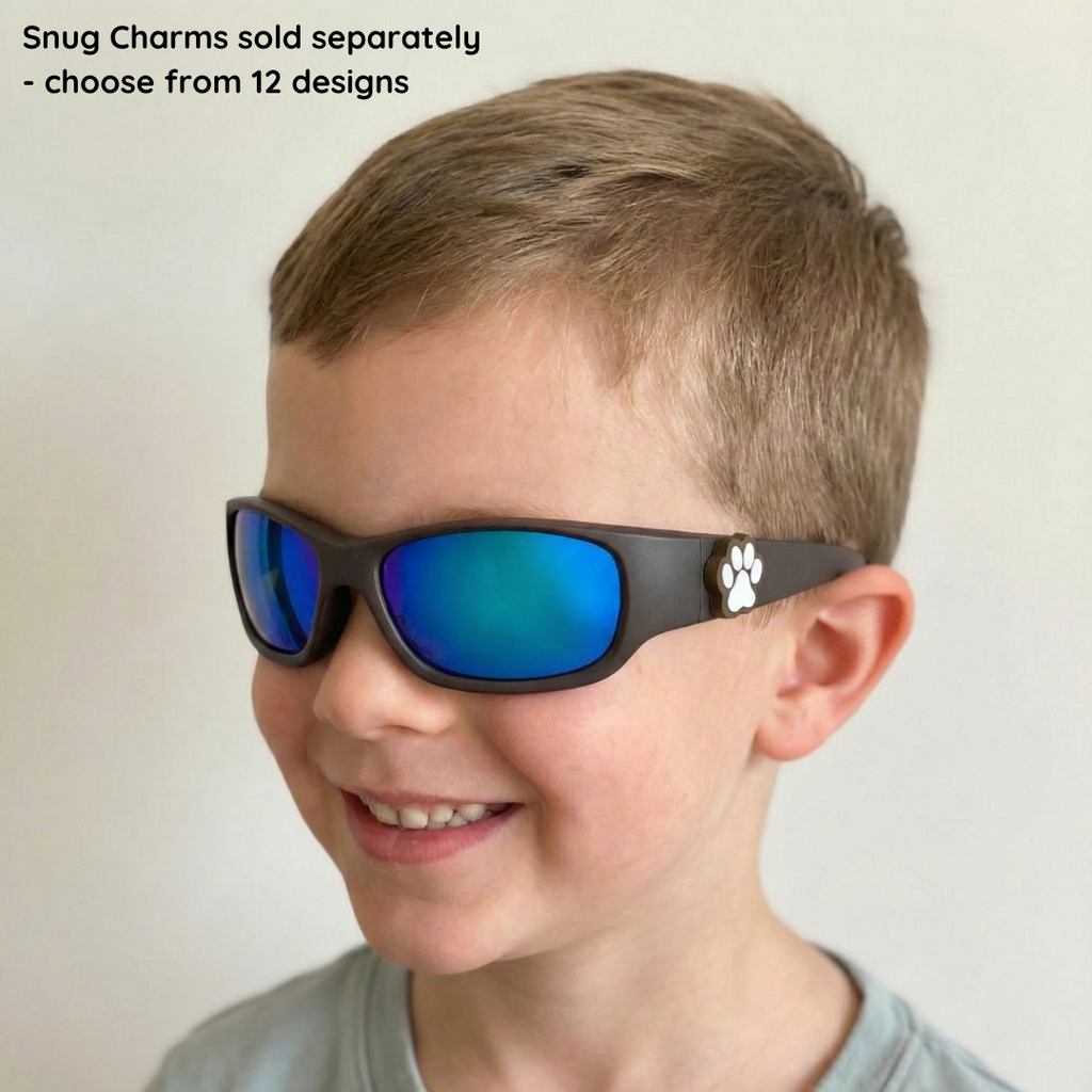 Black Charcoal Kids Sunglasses | REVO Lens | Classic Fit | 3-5 Years