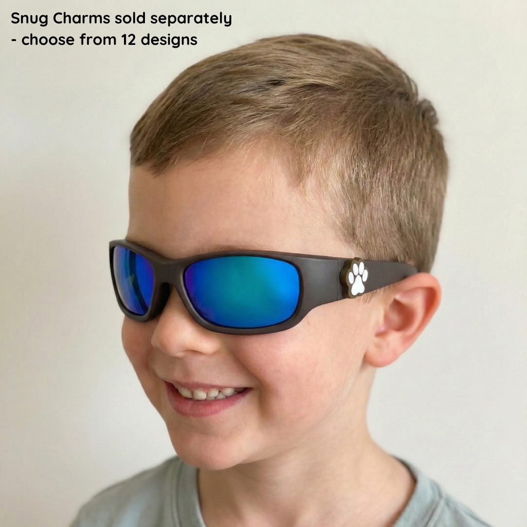 Black Charcoal Kids Sunglasses | REVO Lens | Classic Fit | 3-5 Years