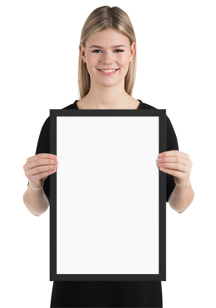 Enhanced Matte Paper Framed Poster (in) — Black / 12″×18″