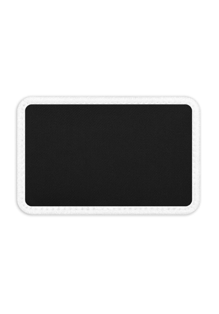Embroidered Tactical Patches — Black / Rectangle 3.5″×2.25″