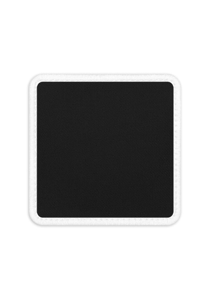 Embroidered Tactical Patches — Black / Square 3″×3″