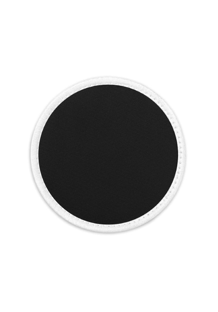 Embroidered Tactical Patches — Black / Circular ⌀3 in