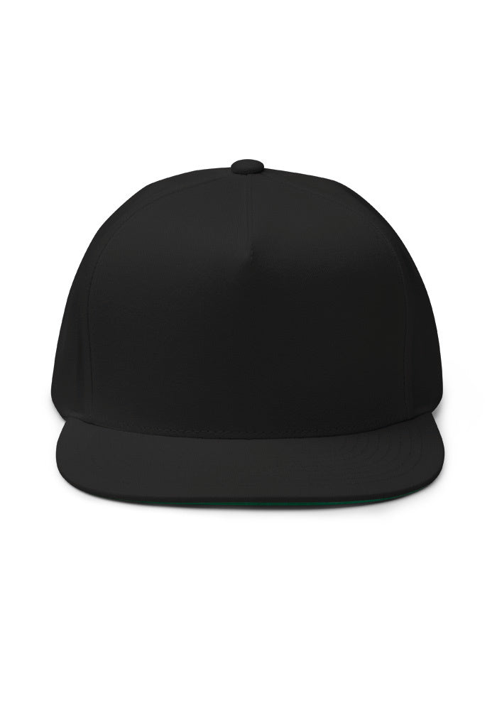 Flat Bill Cap — Yupoong 6007 — supplier product photograph; artwork added after approval