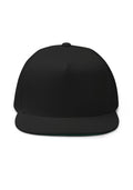 Flat Bill Cap — Yupoong 6007 — Black / One size