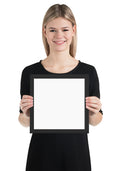 Enhanced Matte Paper Framed Poster (in) — Black / 10″×10″