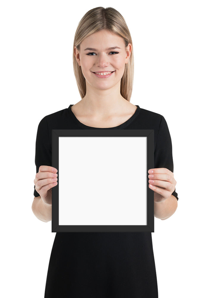 Enhanced Matte Paper Framed Poster (in) — Black / 10″×10″