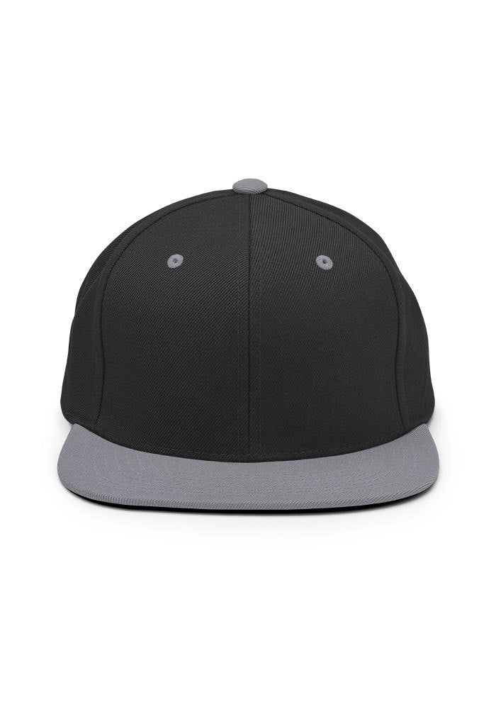 Classic Snapback — Yupoong 6089M — Black/ Silver / One size
