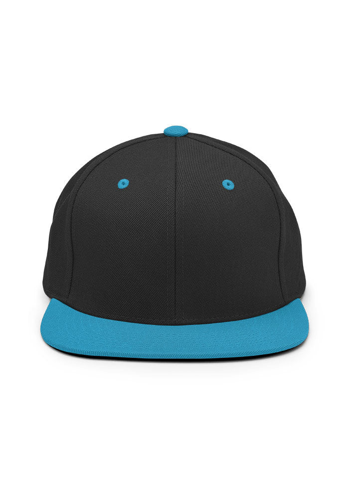 Classic Snapback — Yupoong 6089M — Black/ Teal / One size