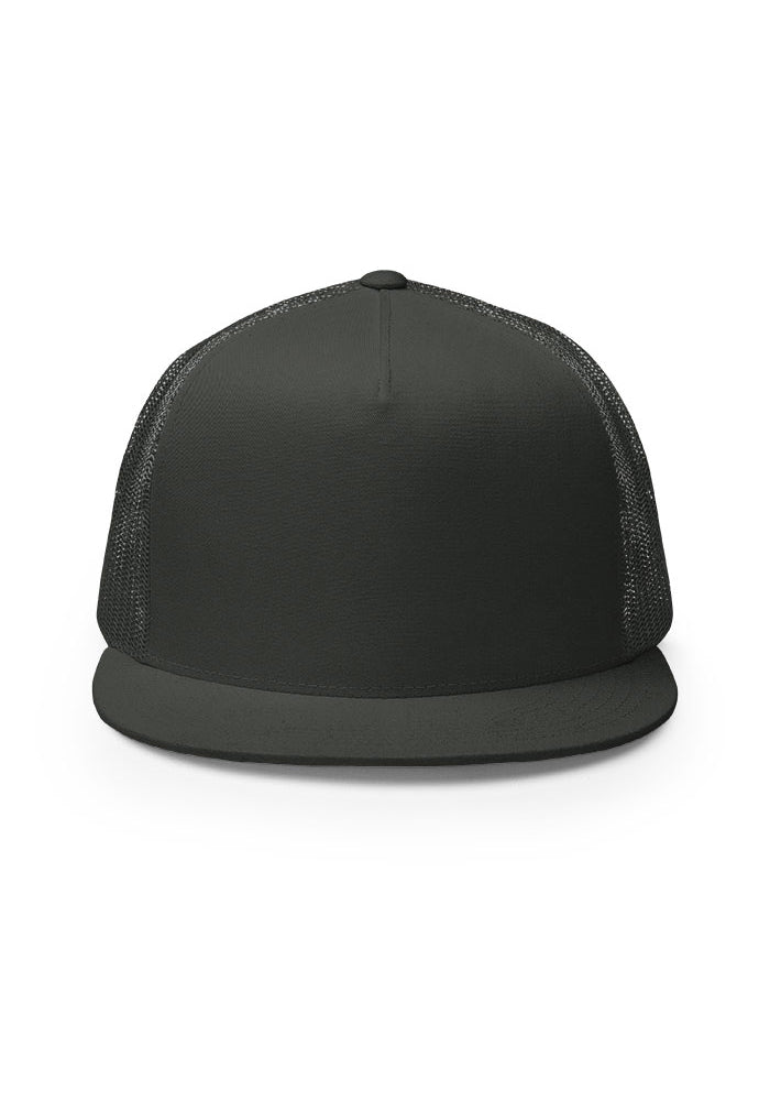 5 Panel Trucker Cap — Yupoong 6006 — Charcoal / One size