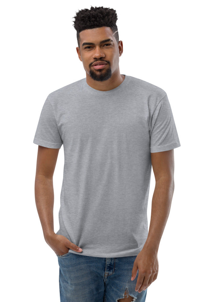 Men's Fitted T-Shirt — Next Level 3600 — Heather Grey