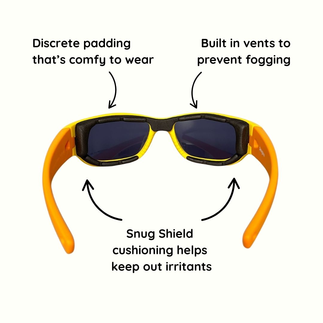 Yellow Orange Kids Sunglasses | Signature Lens | Snug Fit | 6-12 Years