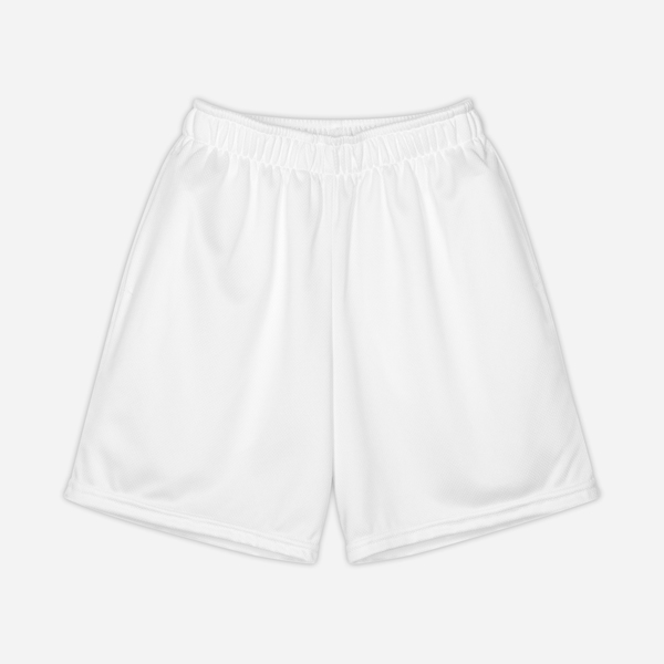 All-Over Print Youth Recycled Mesh Shorts — supplier product photograph