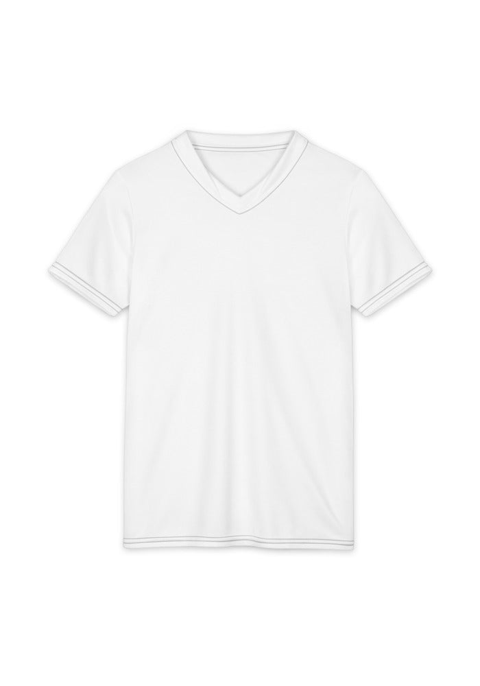 All-Over Print Youth Recycled Sports Jersey — White