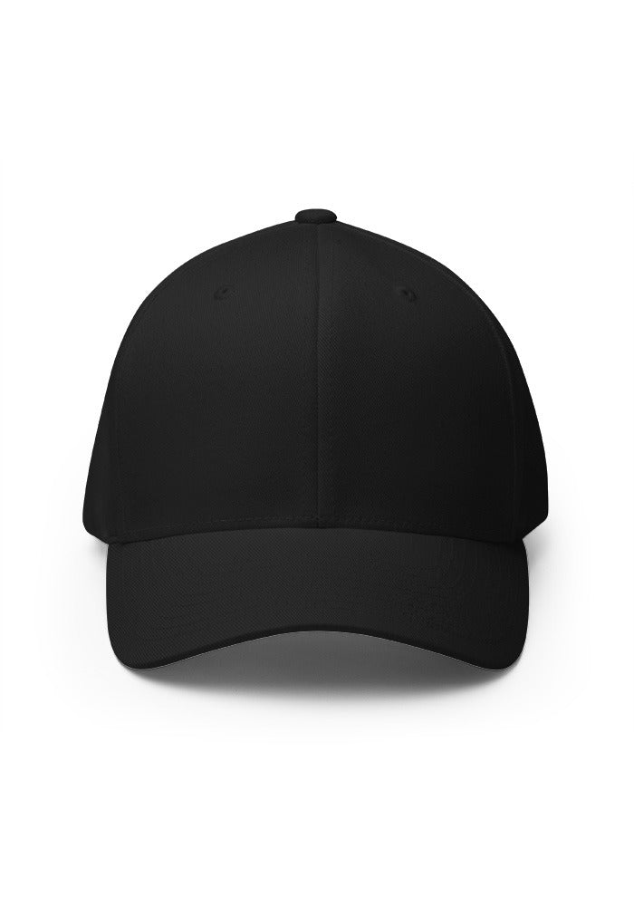 Closed-Back Structured Cap — Flexfit 6277 — supplier product photograph; artwork added after approval