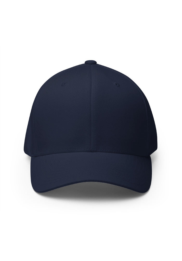 Closed-Back Structured Cap — Flexfit 6277 — Dark Navy / L/XL