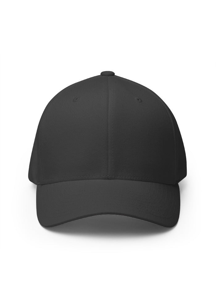 Closed-Back Structured Cap — Flexfit 6277 — Dark Grey / L/XL