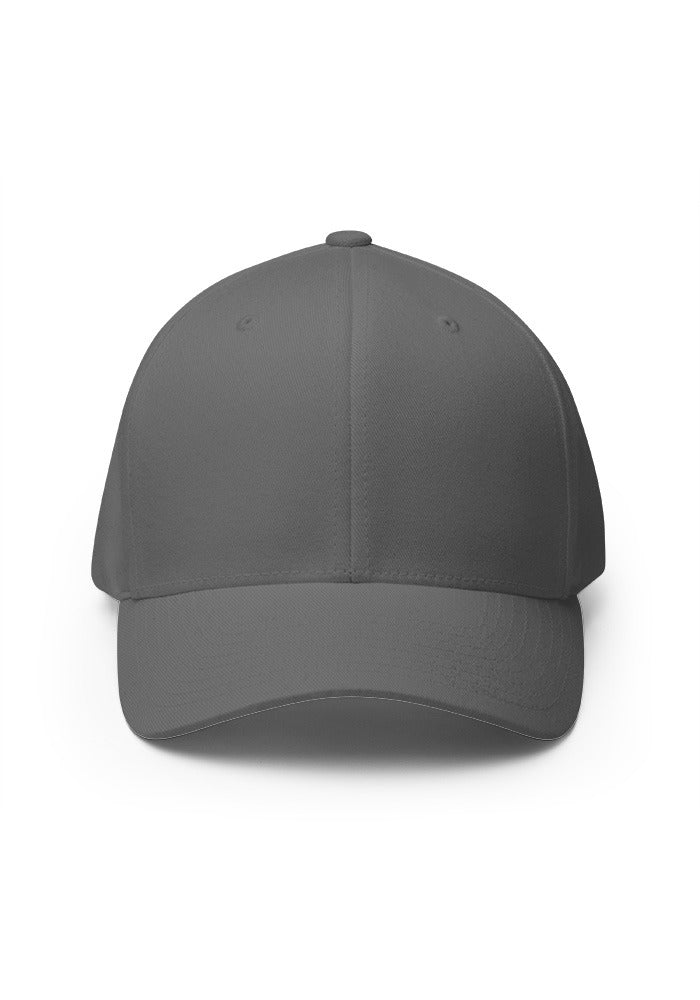 Closed-Back Structured Cap — Flexfit 6277 — Grey / L/XL