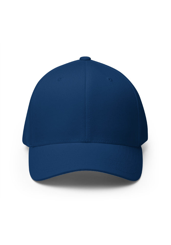Closed-Back Structured Cap — Flexfit 6277 — Royal Blue / S/M