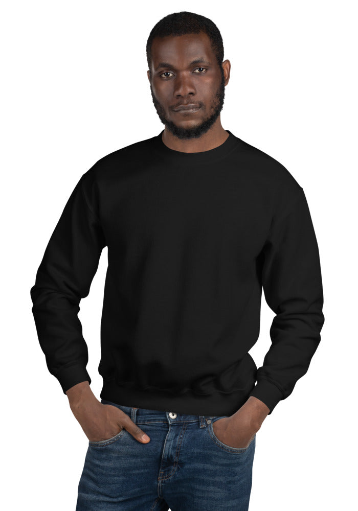 Unisex Crew Neck Sweatshirt — Gildan 18000 — Black
