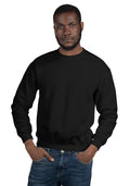 Unisex Crew Neck Sweatshirt — Gildan 18000 — Black