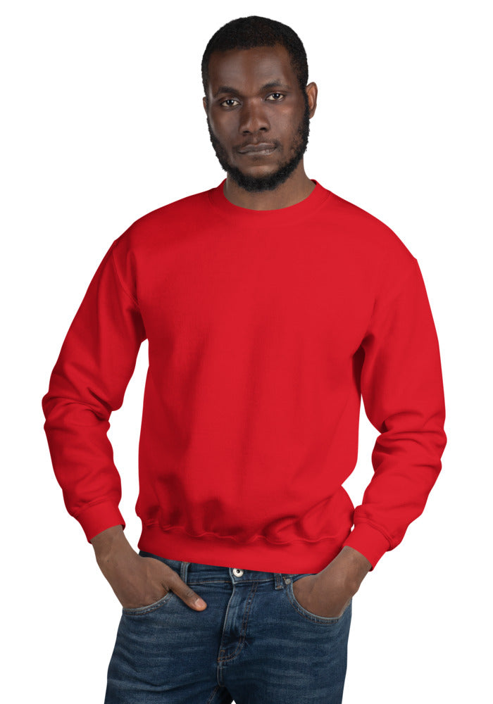 Unisex Crew Neck Sweatshirt — Gildan 18000 — Red
