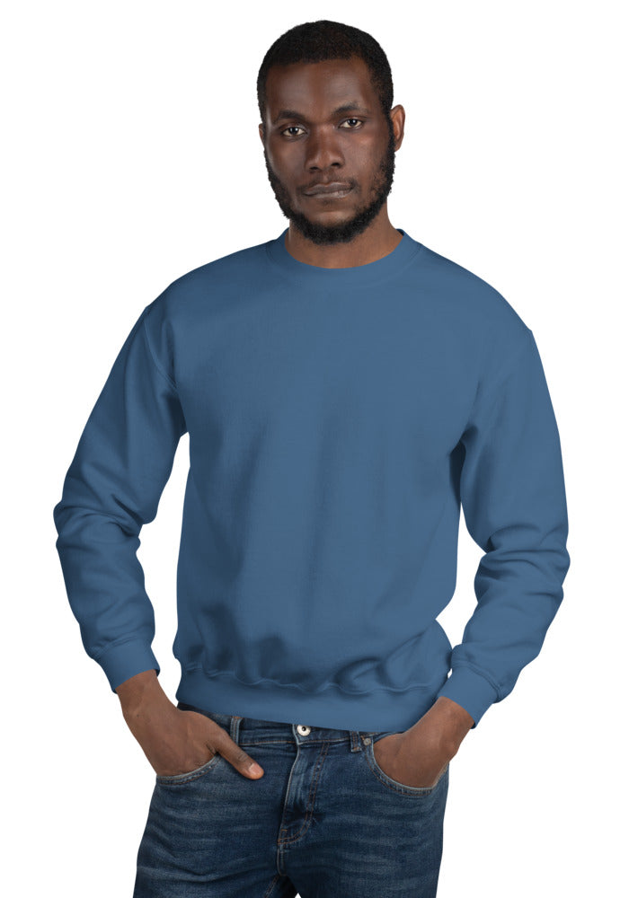 Unisex Crew Neck Sweatshirt — Gildan 18000 — Indigo Blue