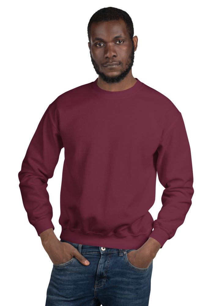 Unisex Crew Neck Sweatshirt — Gildan 18000 — Maroon