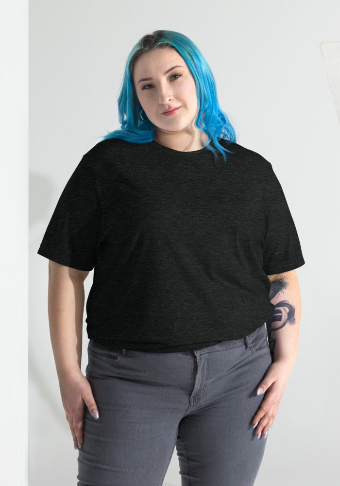 Unisex Tri-Blend T-Shirt — Bella + Canvas 3413 — Charcoal-Black Triblend