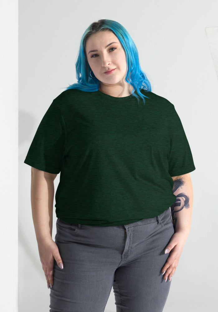 Unisex Tri-Blend T-Shirt — Bella + Canvas 3413 — Emerald Triblend