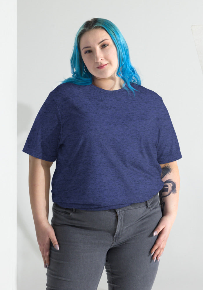 Unisex Tri-Blend T-Shirt — Bella + Canvas 3413 — Navy Triblend