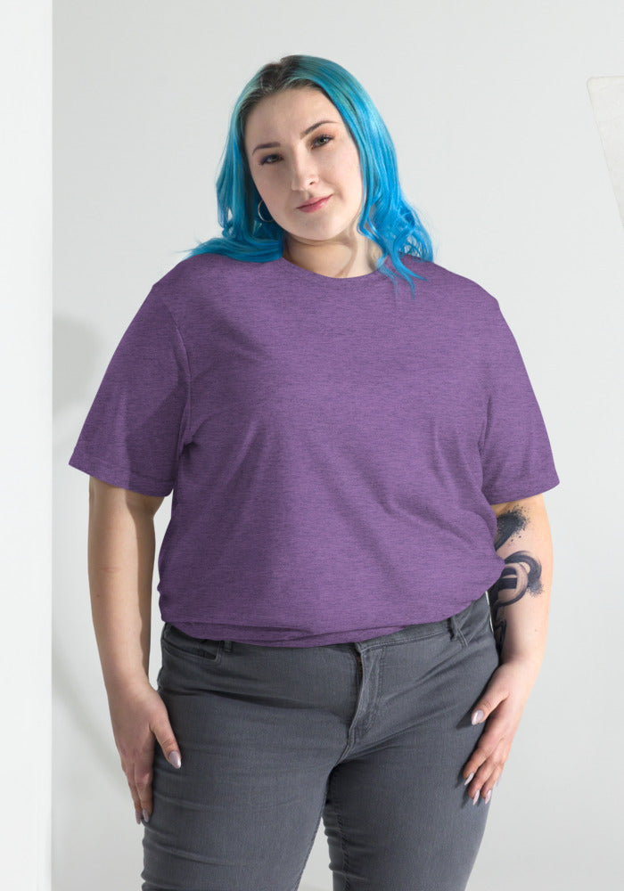 Unisex Tri-Blend T-Shirt — Bella + Canvas 3413 — Purple Triblend
