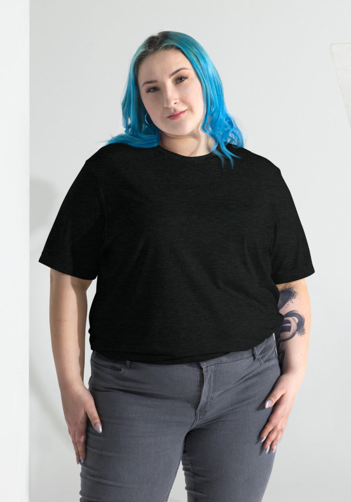 Unisex Tri-Blend T-Shirt — Bella + Canvas 3413 — Solid Black Triblend